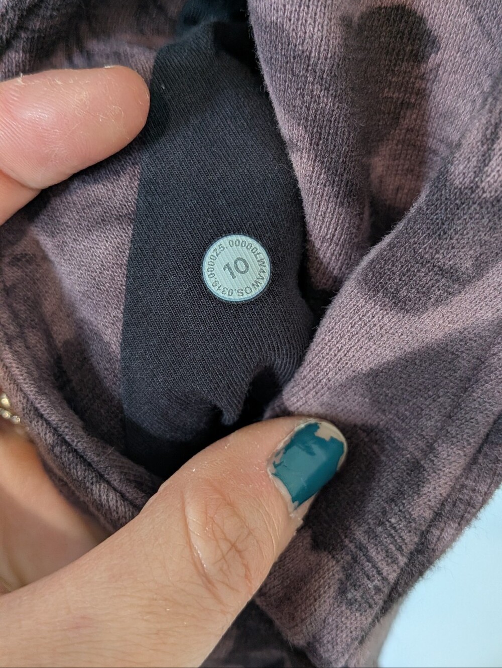 Lululemon Athletica Scuba Hoodie Mini Dusk Floral Antique Bark Black 10 - Picture 6 of 9